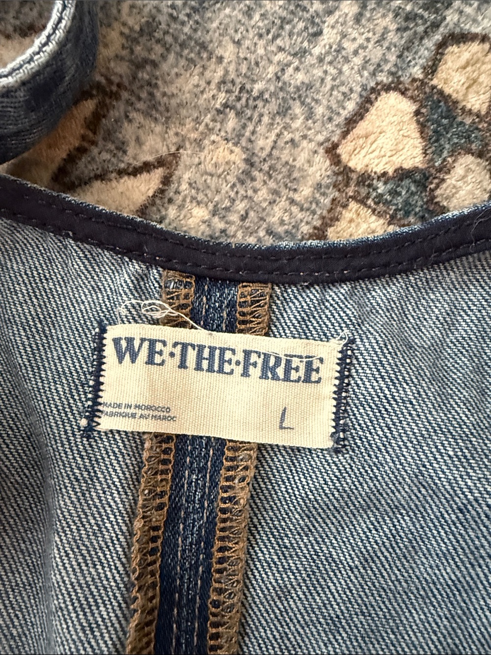 We The Free Dark Blue Denim Jumpsuit Overalls with Front Pockets - Picture 2 of 3